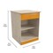 Flash Furniture Bright Beginnings Commercial Grade Wooden Kid's Two Shelf Kitchen Cabinet MK-ME03539-GG - alternate 2